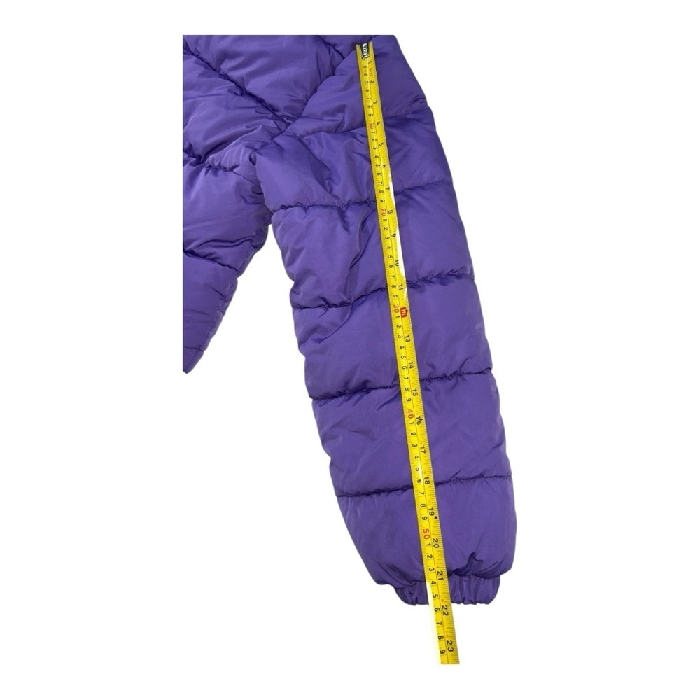 Forever 21 Women’s Winter Full Zip Fashion Puffer Jacket Size Large Purple - Picture 8 of 11